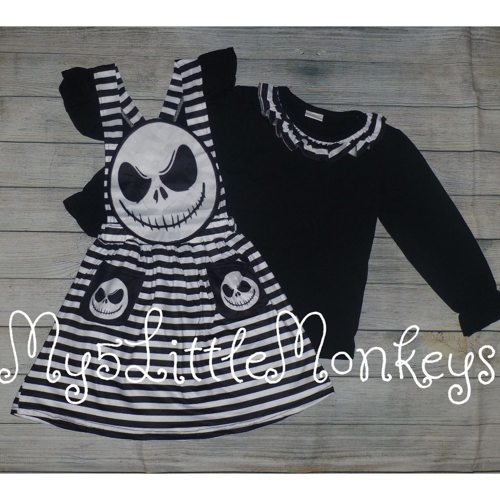 Boutique Jack Skellington Nightmare Before Christmas Girls Outfit